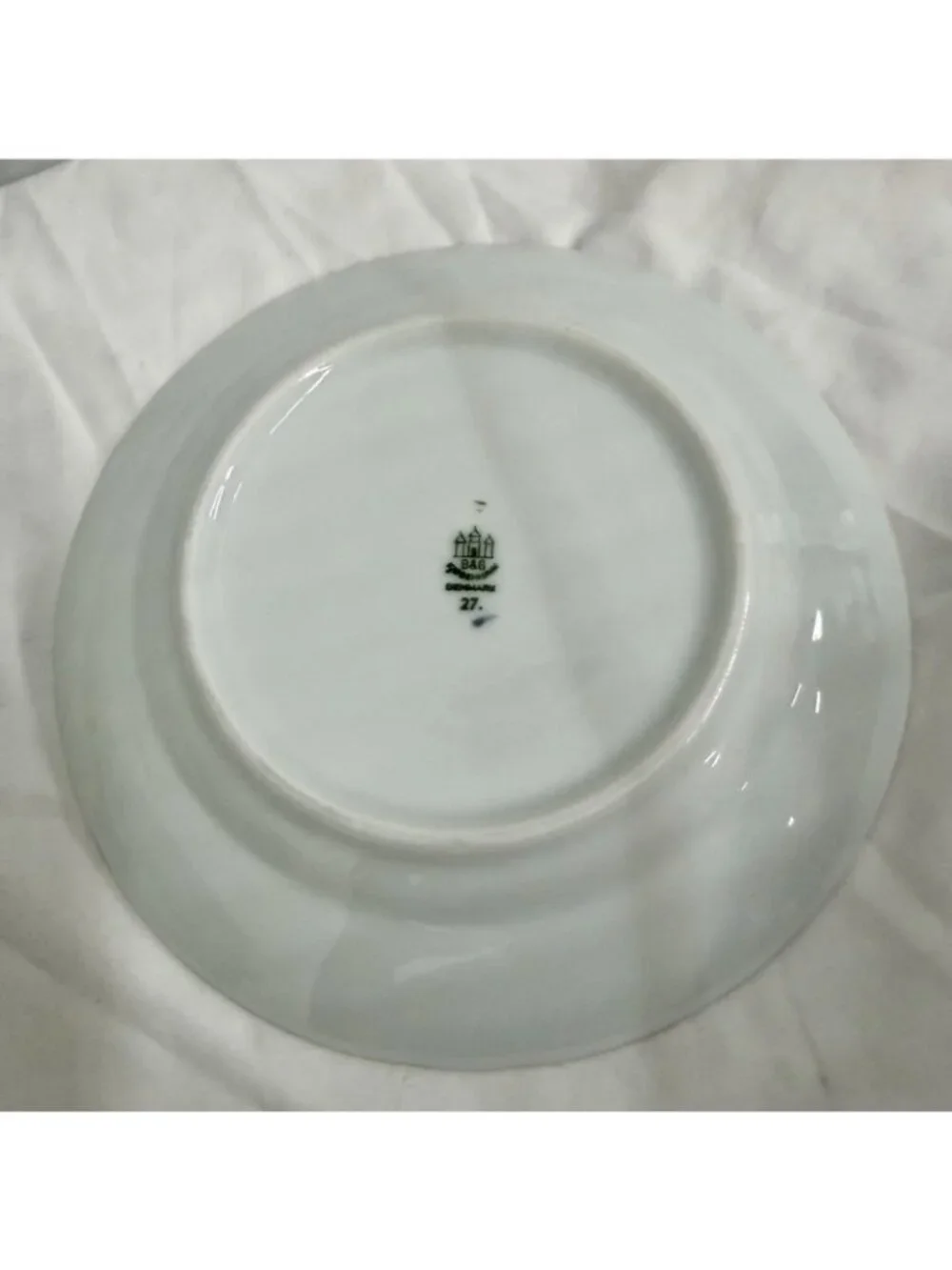 Bing & Grondahl B&G Seagull 27 Bread Dessert Plate 7.5” Denmark Blue Gold Trim